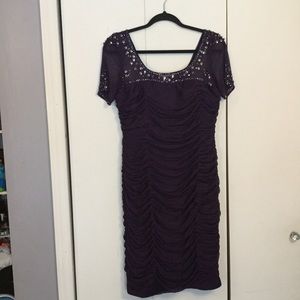 Adrianna Pepell illusion neck dress